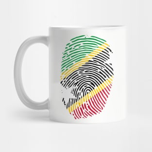 ST KITTS AND NEVIS FINGER PRINT - CARNIVAL CARIBANA TRINI PARTY DJ Mug